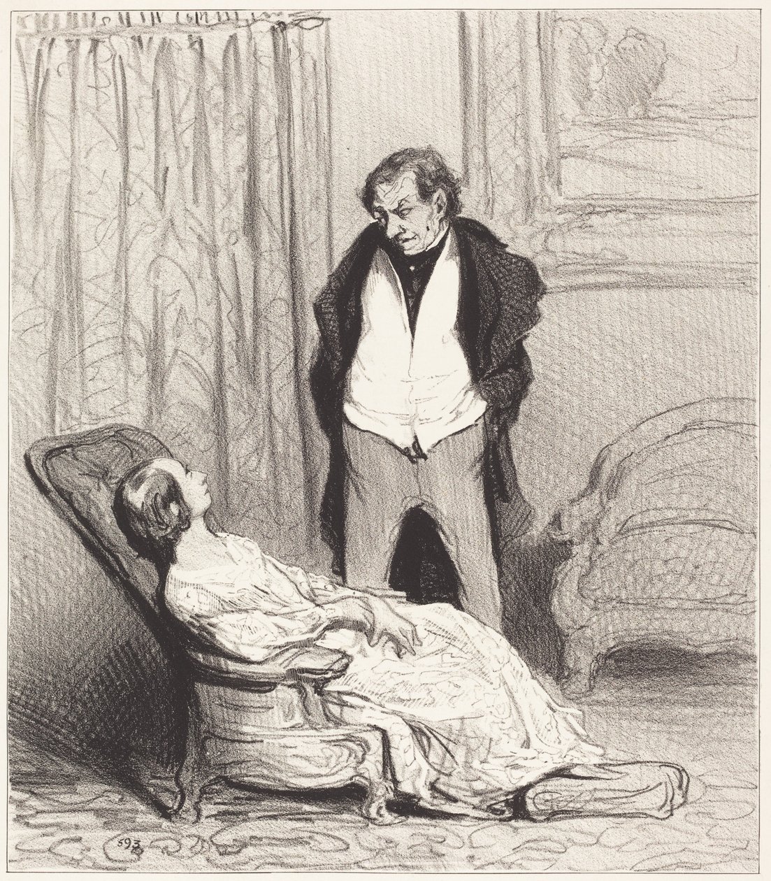 Wortel van de schatkist door Honoré Daumier