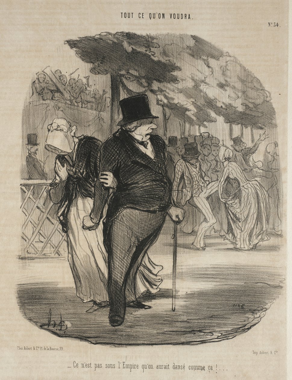 Onder het Keizerrijk zou men niet zo hebben gedanst! ... door Honoré Daumier