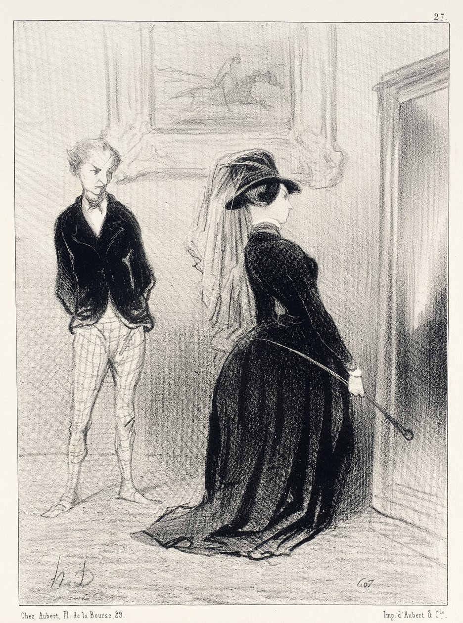 Dat is vreemd... ik kan nu ineens geen ideeën meer bedenken... door Honoré Daumier