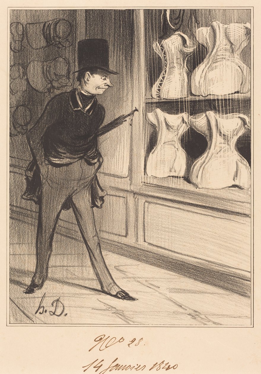 Het is uniek! Ik heb vier maten genomen... door Honoré Daumier