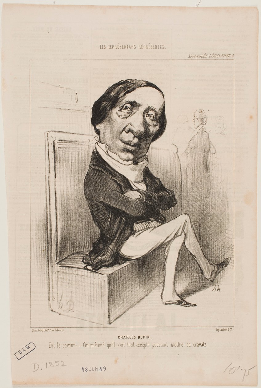 Charles Dupin door Honoré Daumier