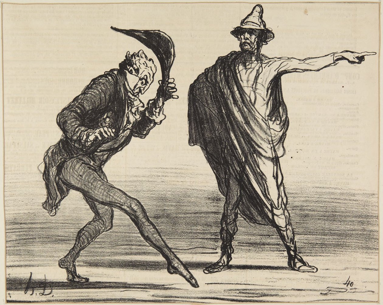 „Hoe de zaken er momenteel in Toscane voorstaan...” door Honoré Daumier