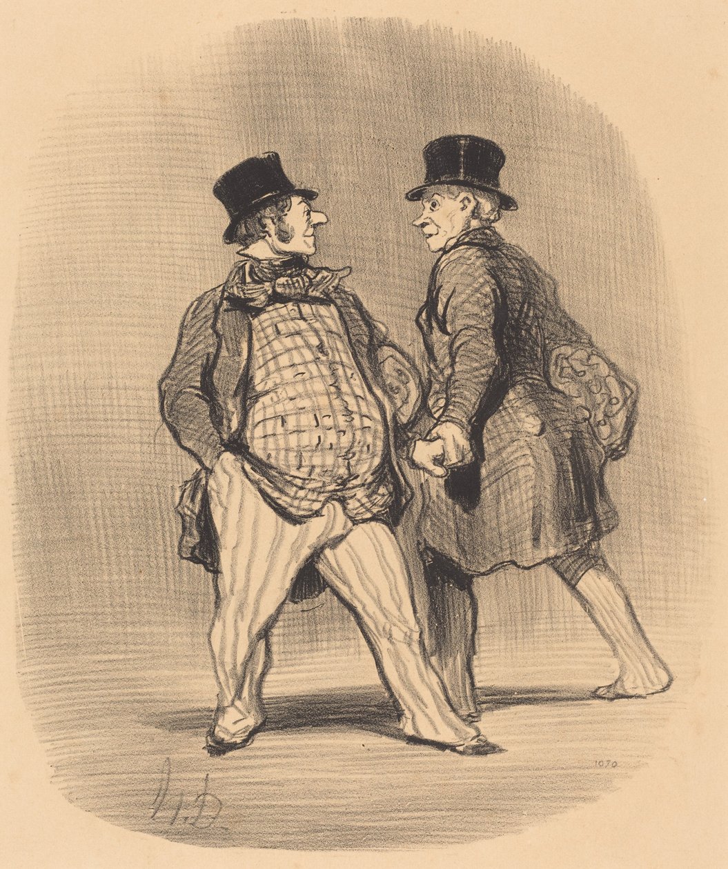 Collega, pas op voor die kleine baron... door Honoré Daumier