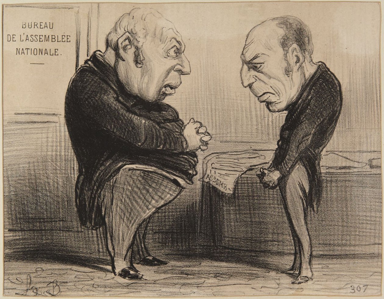 „Verwarring over de fusie!“ door Honoré Daumier