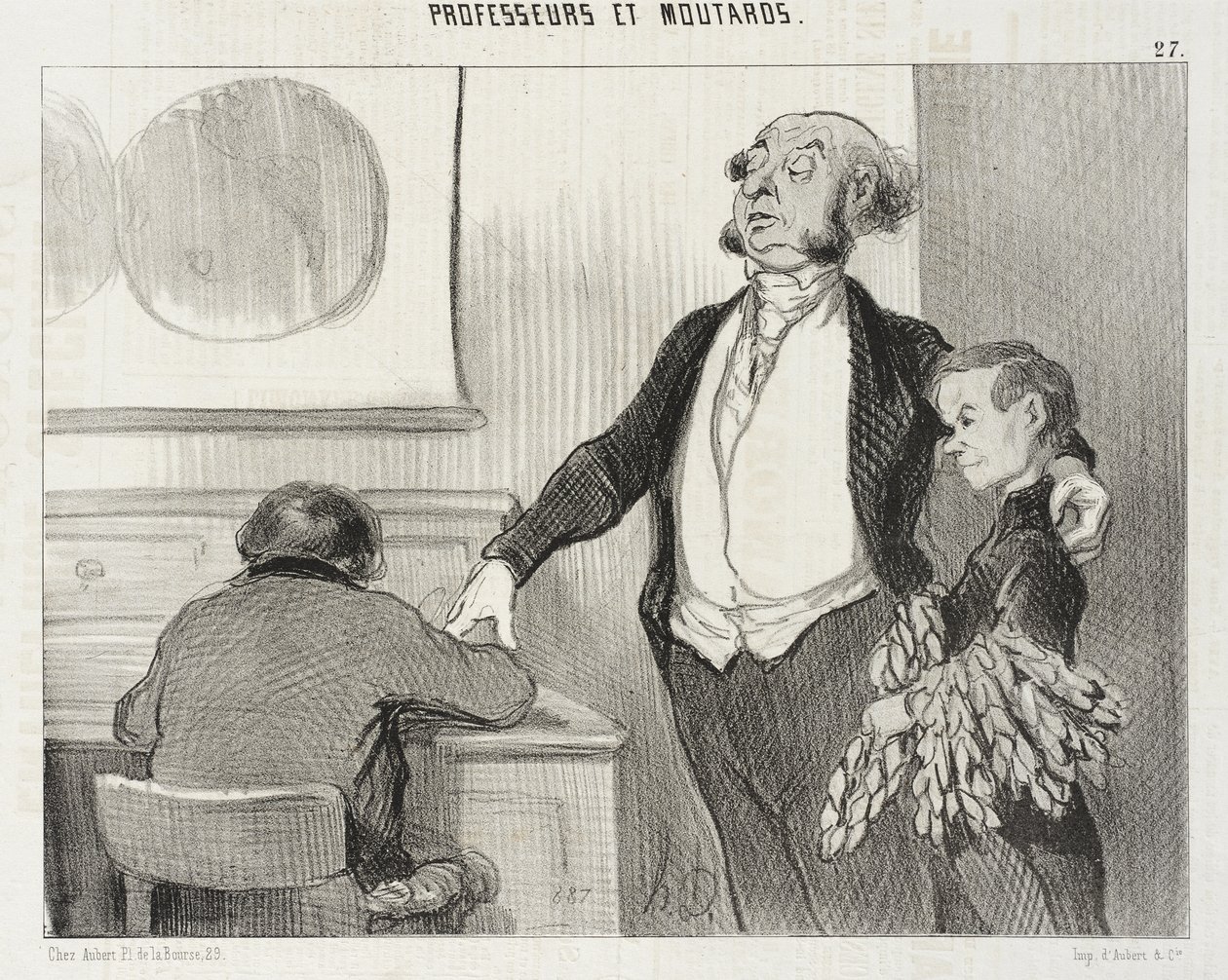 In deze advertentie die u naar alle kranten gaat sturen door Honoré Daumier