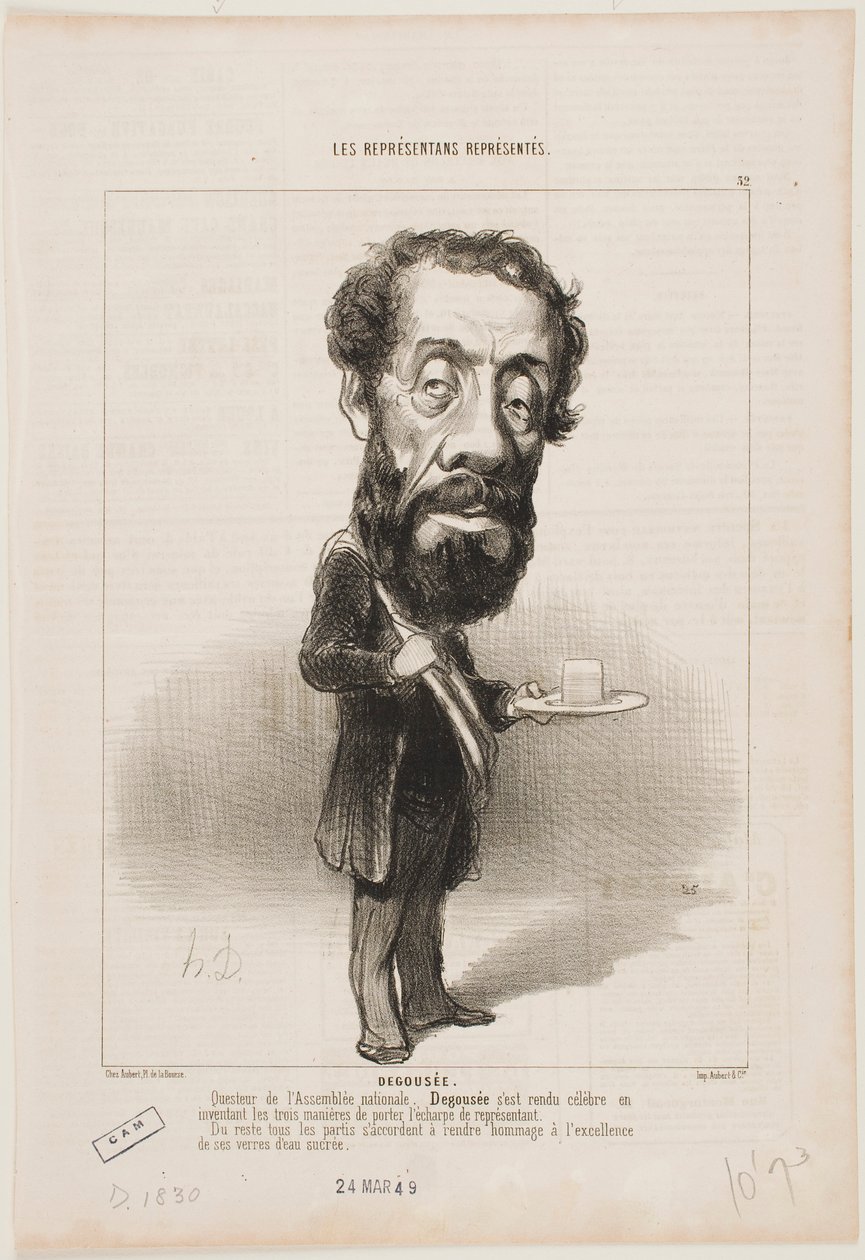 De slordige vrouw door Honoré Daumier