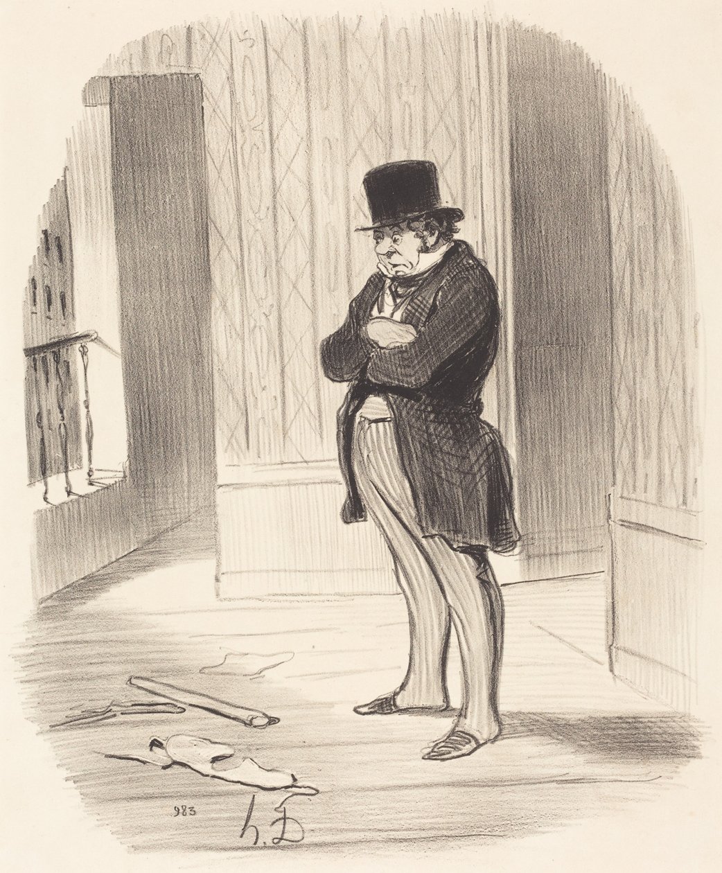 Verhuisd!... door Honoré Daumier