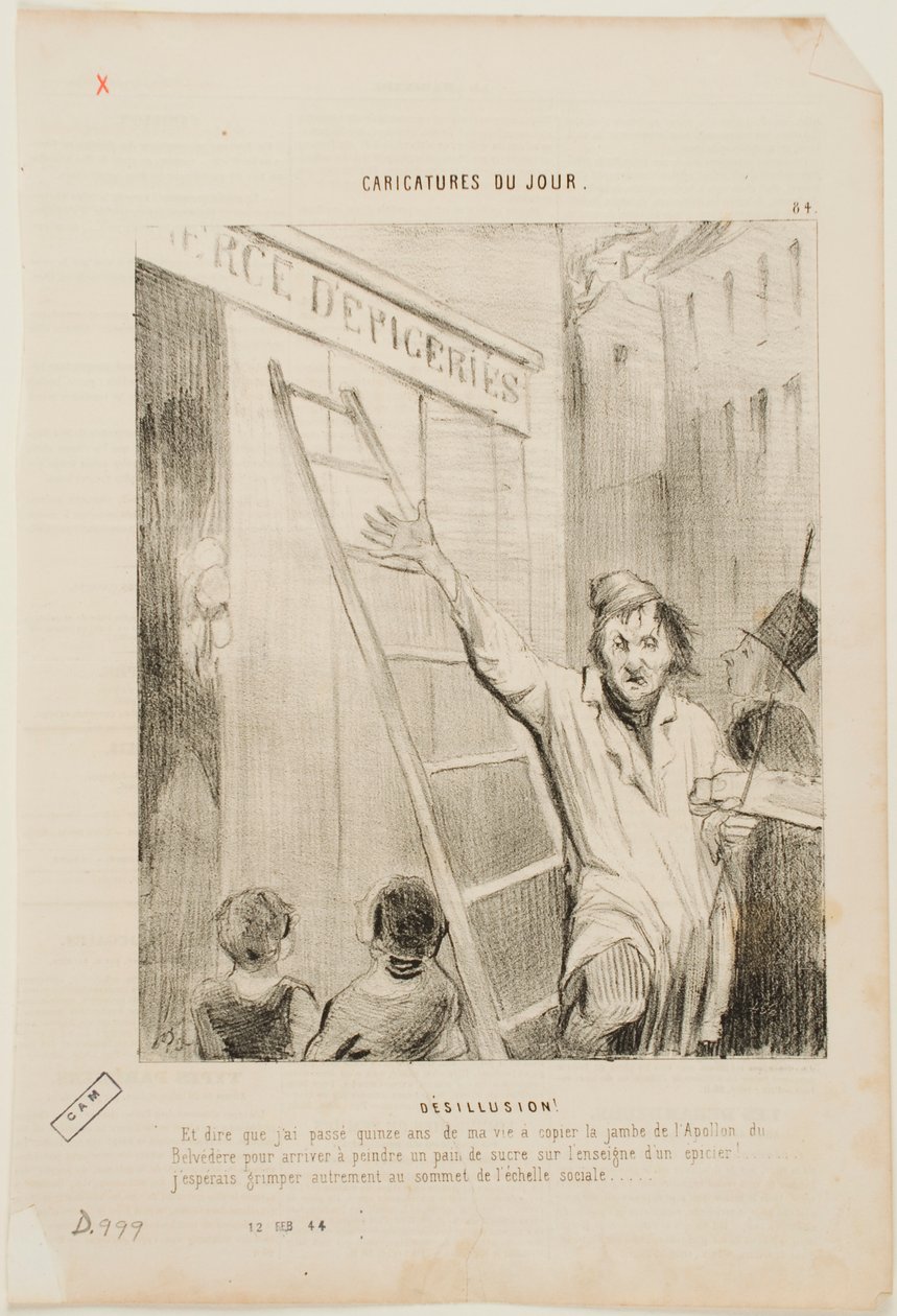 Ontgoocheling! door Honoré Daumier