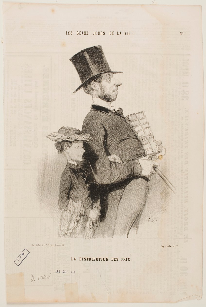 Uitreiking van de prijzen door Honoré Daumier