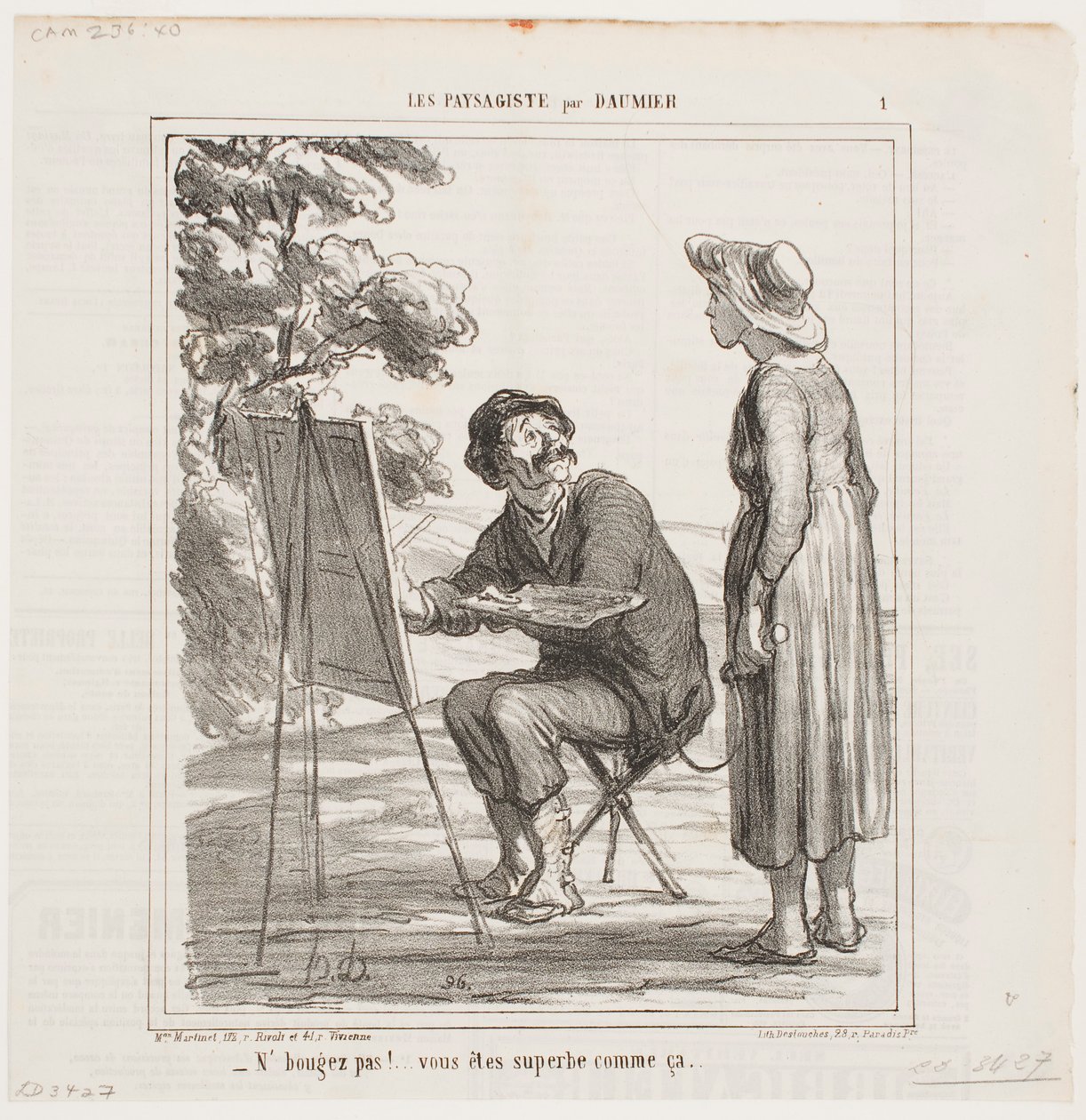 Blijf staan… je ziet er zo al fantastisch uit… door Honoré Daumier
