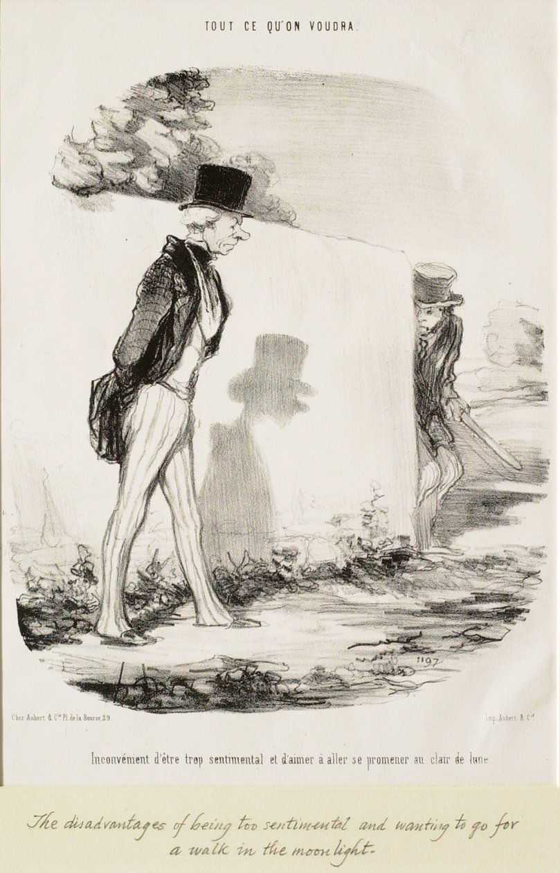 Het nadeel van te sentimenteel zijn... door Honoré Daumier