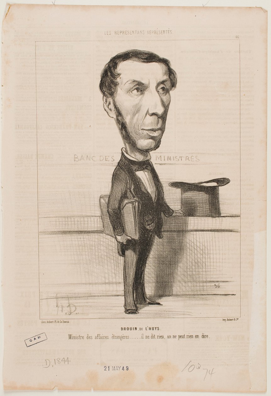 Drouin de L’Huys door Honoré Daumier