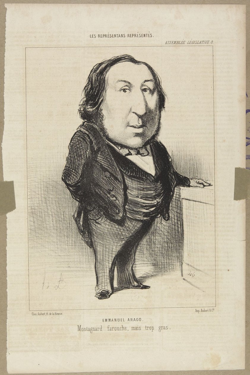 Emmanuel Arago door Honoré Daumier