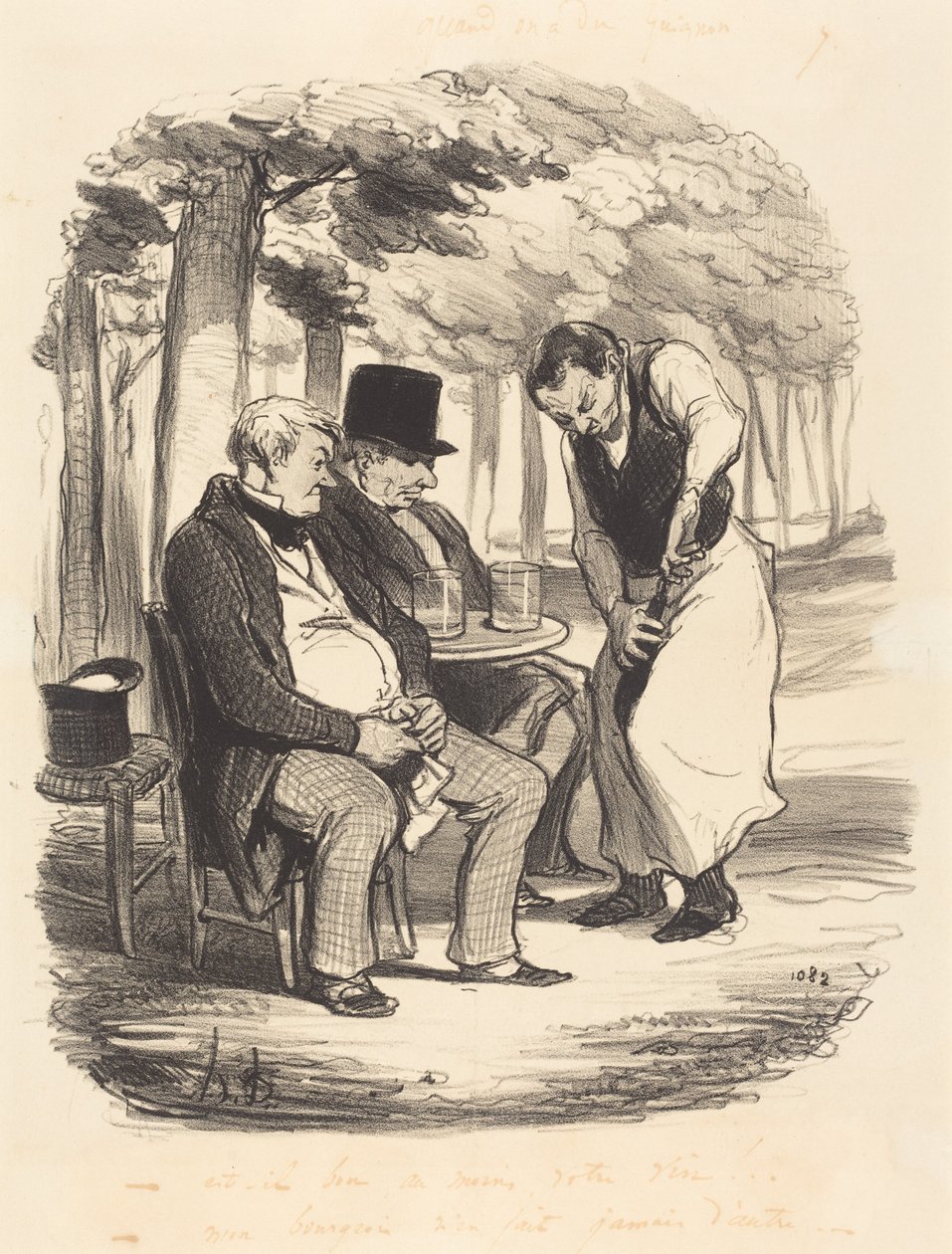 Is uw wijn ten minste goed!... door Honoré Daumier
