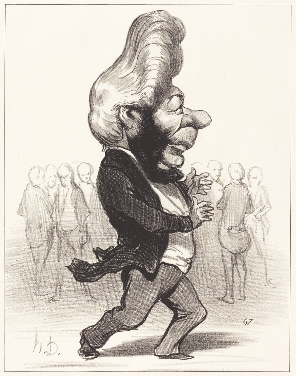 Ferdinand Favre door Honoré Daumier