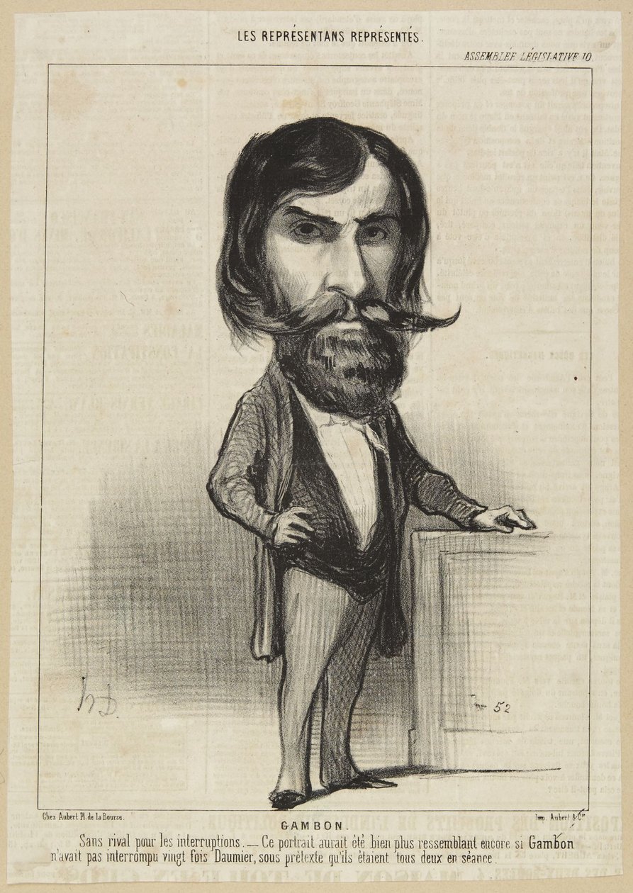 Gambon door Honoré Daumier