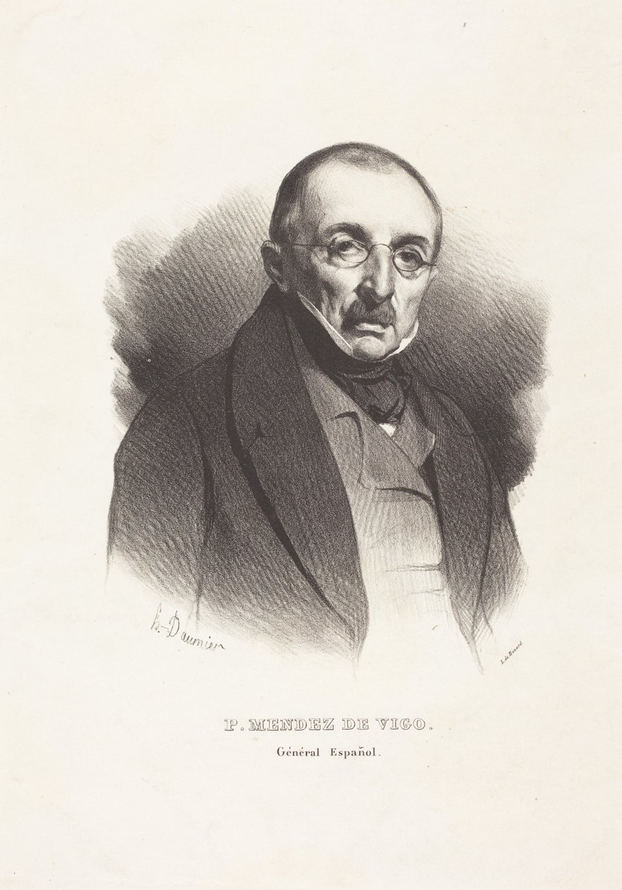 Generaal P. Mendez Vigo door Honoré Daumier