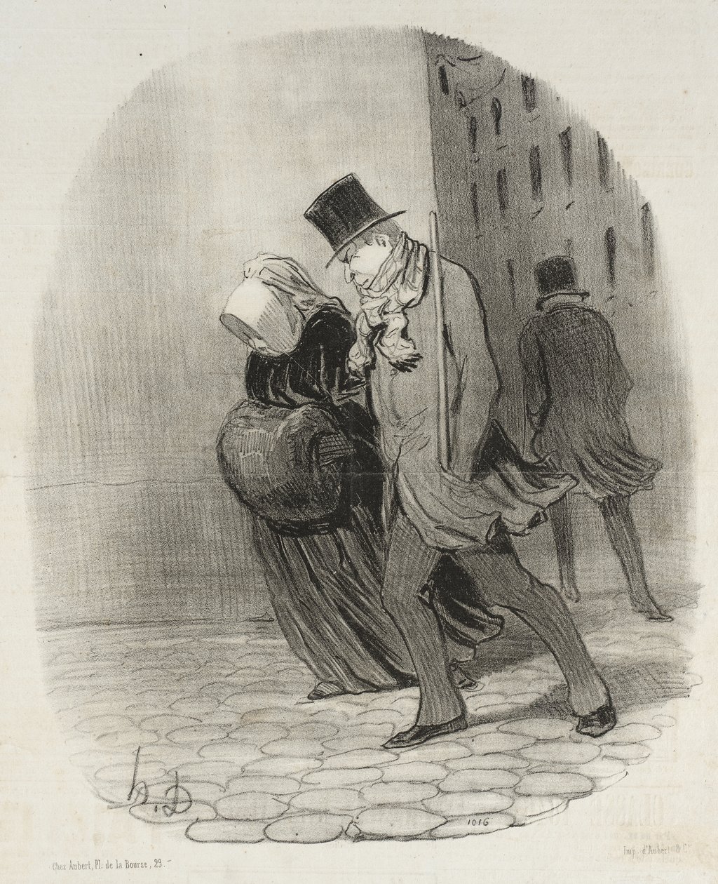 Acht graden onder nul door Honoré Daumier