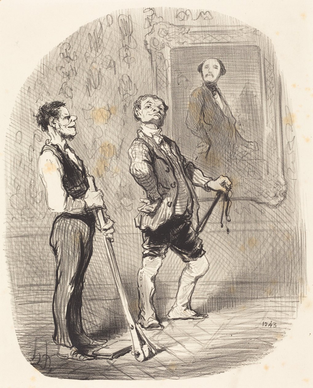 Drie maanden geleden poseerde meneer de burggraaf ... zo ... door Honoré Daumier