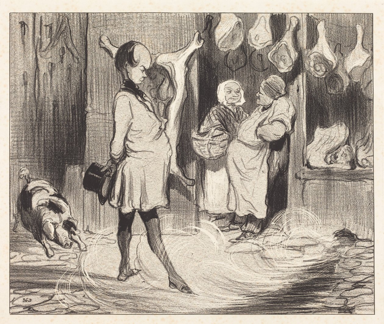 Reisimpressies van een groot dichter door Honoré Daumier