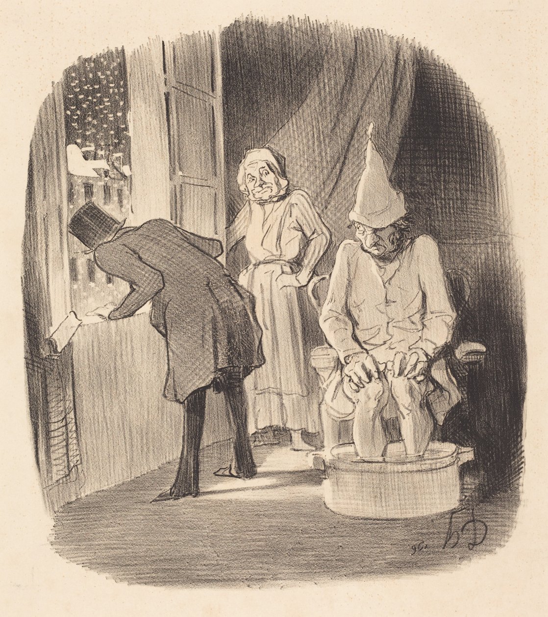 Nadeel van het te koop zetten van je woning... door Honoré Daumier
