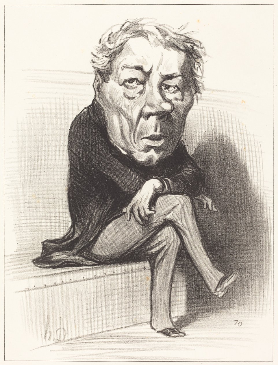 J. Marie Joseph Deville door Honoré Daumier