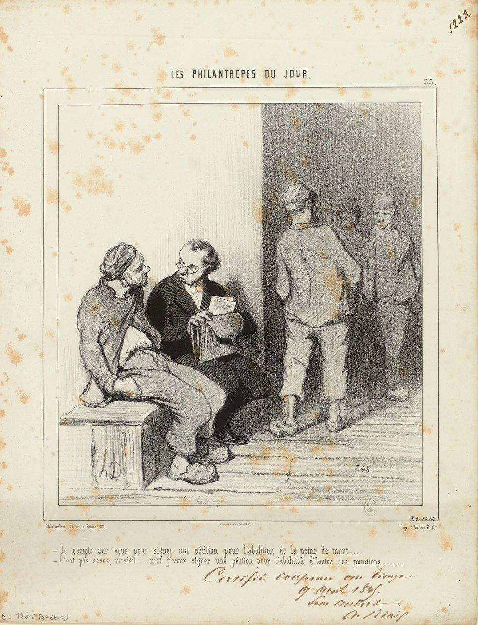 Ik reken erop dat jullie mijn petitie ondertekenen... / 33 door Honoré Daumier
