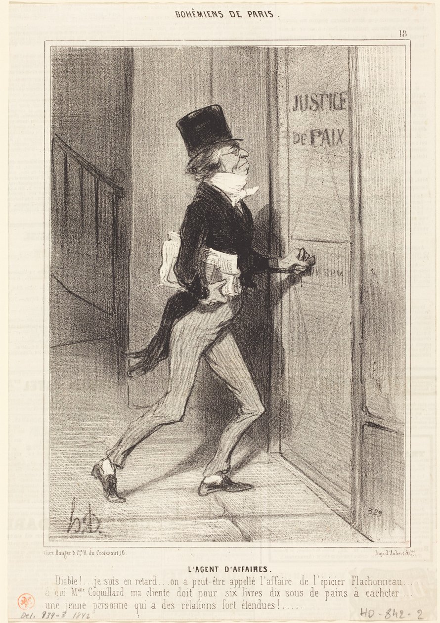 De zakenagent door Honoré Daumier