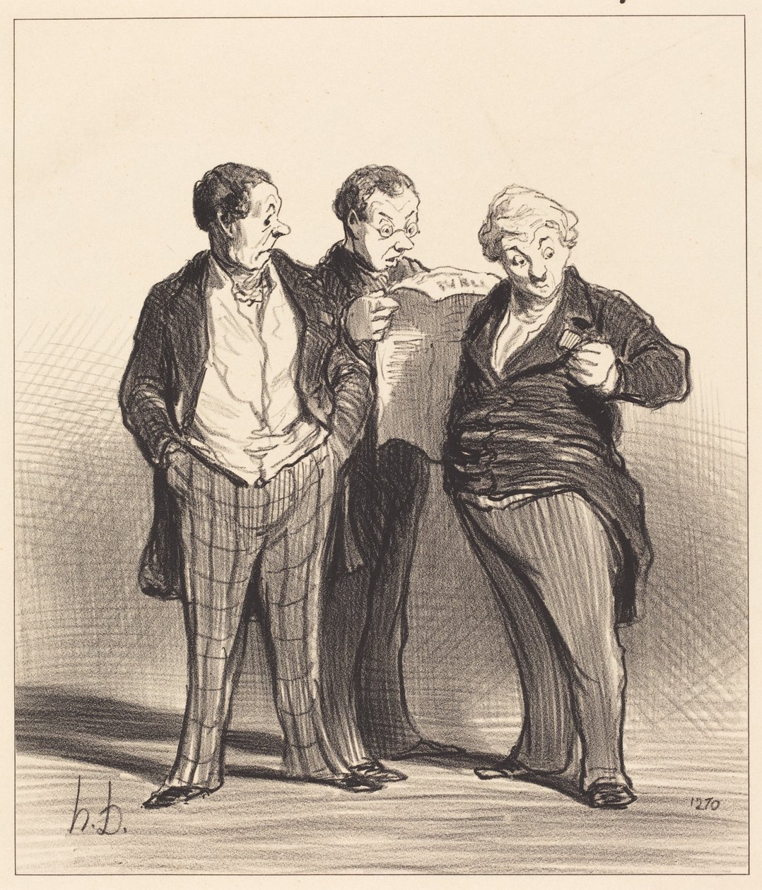 Het verbod op het dragen van onderscheidingen door Honoré Daumier