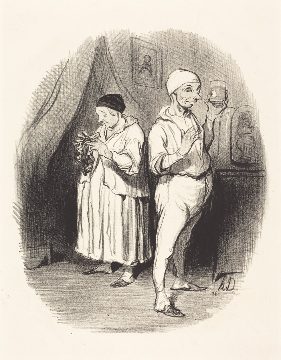 Het oog van de meester door Honoré Daumier