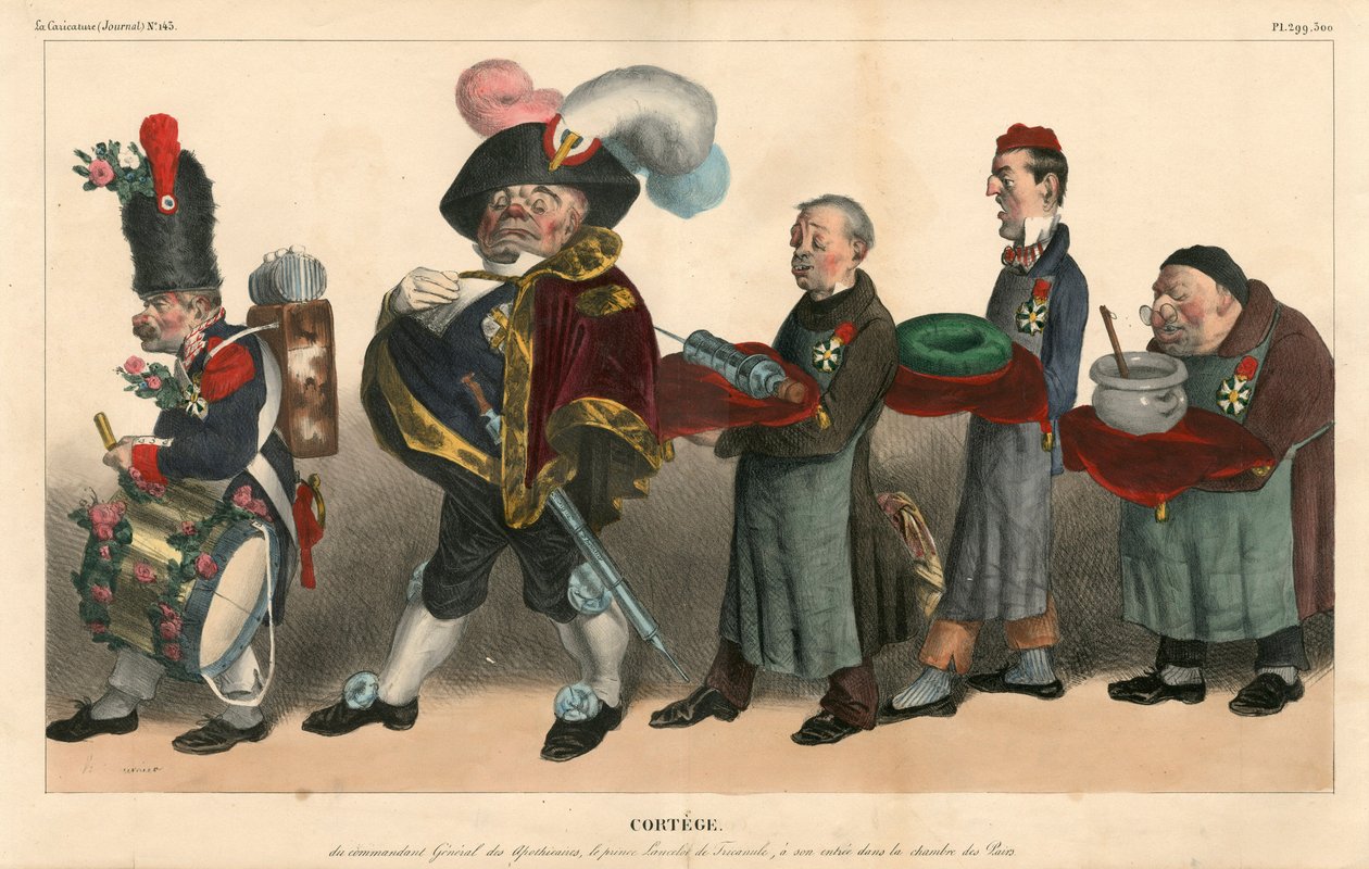 La Caricature (1830) politiek, Satirisch in Kleuren door Honoré Daumier