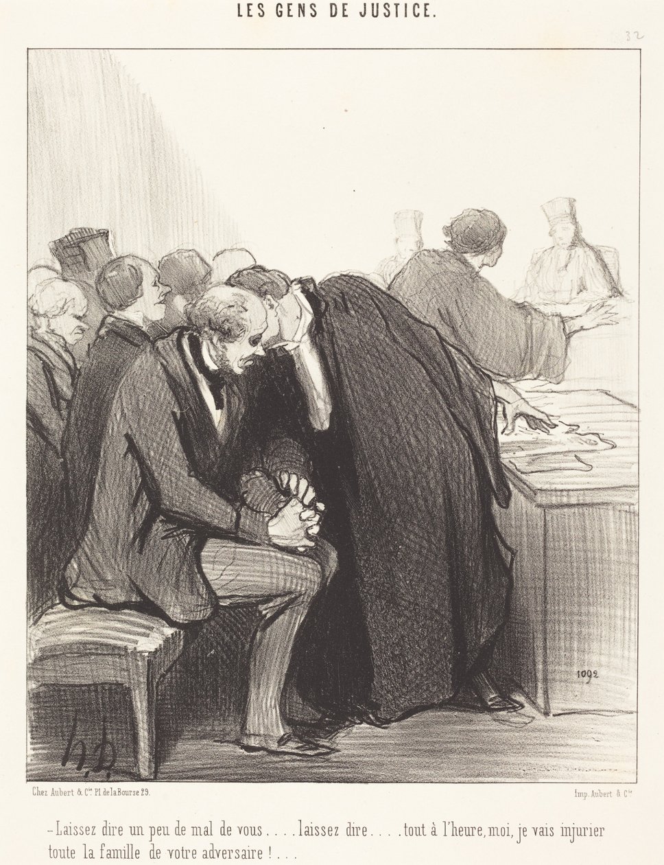 Laat anderen maar wat kwaad over je zeggen... door Honoré Daumier