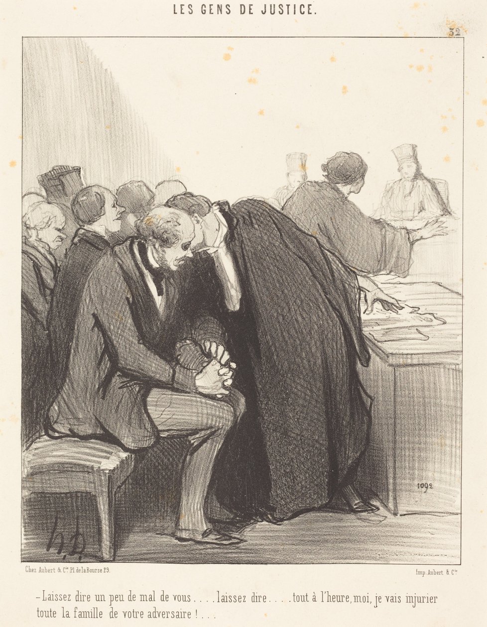 Laat anderen maar wat kwaad over je zeggen... door Honoré Daumier