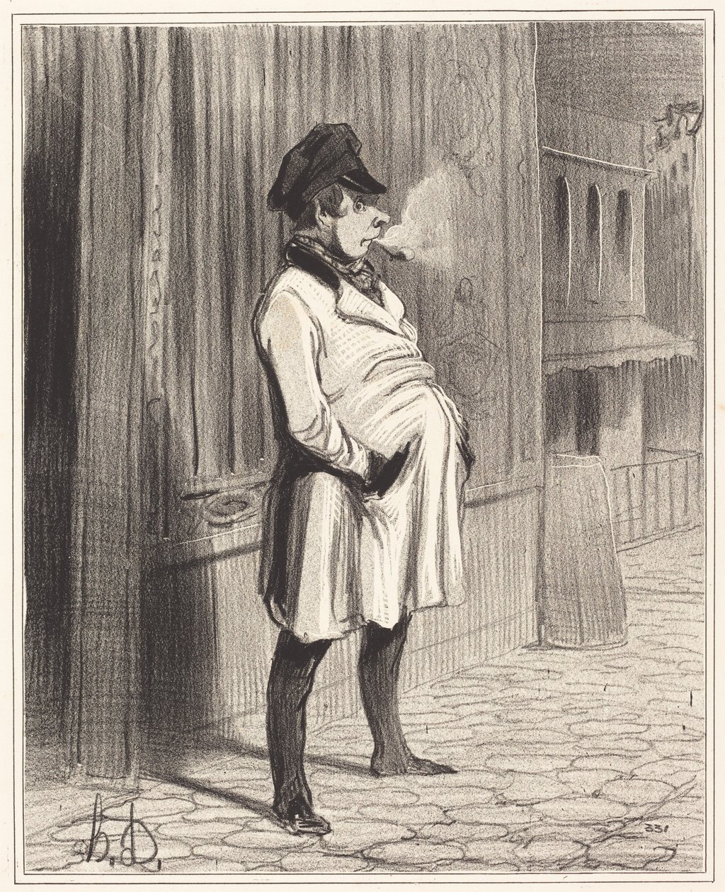 De Claqueur door Honoré Daumier