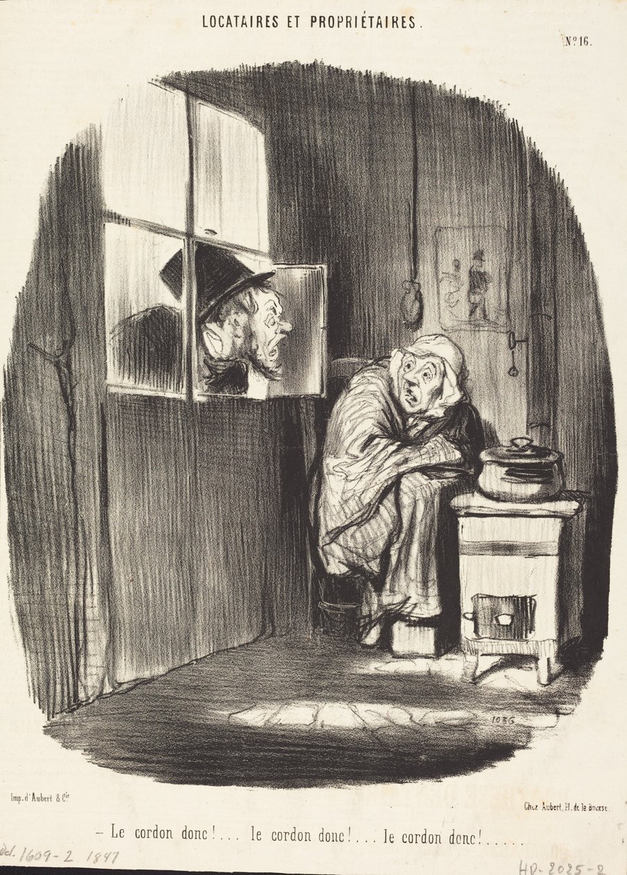 Dus het koord!... door Honoré Daumier
