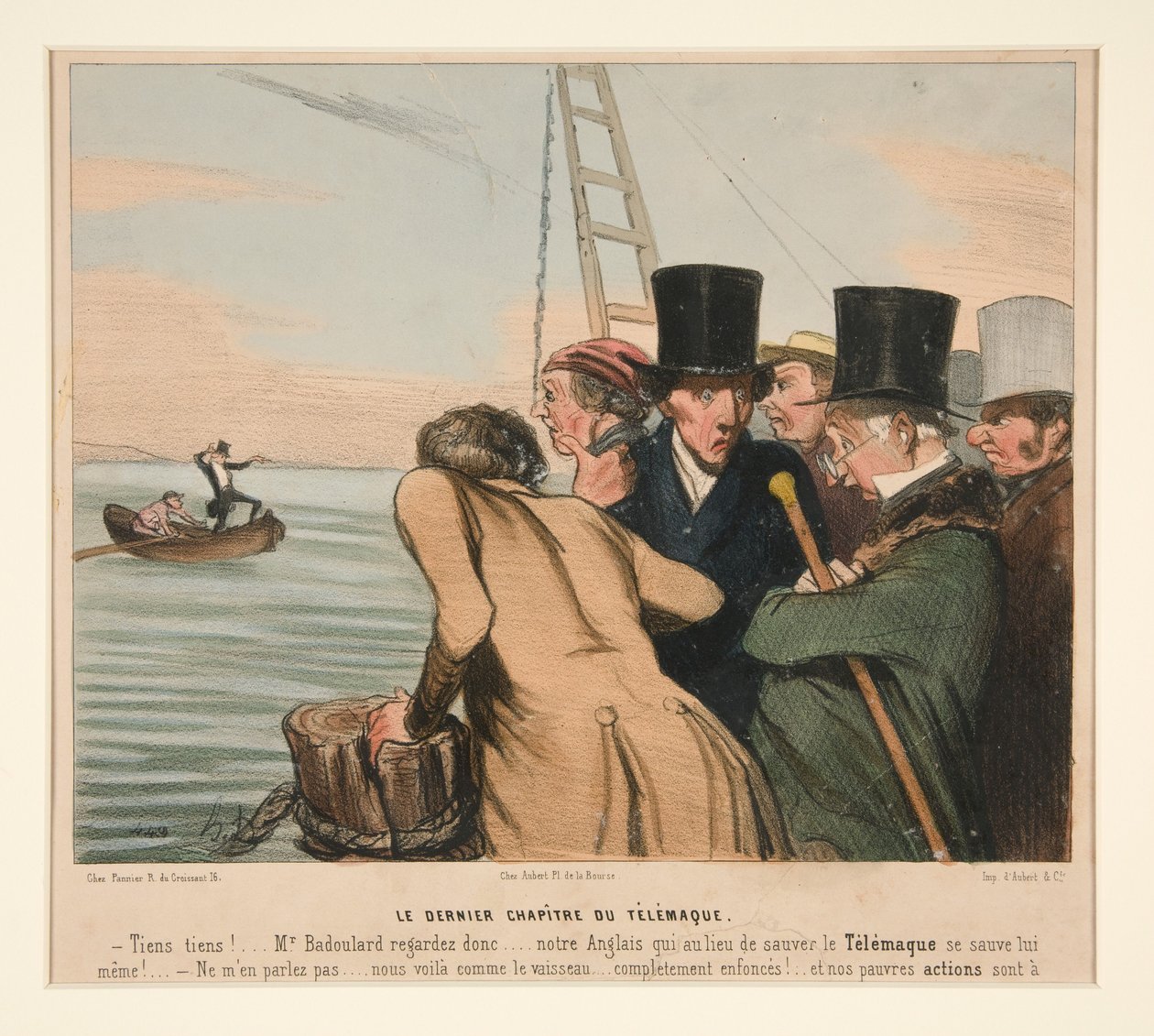 Het laatste hoofdstuk van Telemachus, uit La Caricature (tijdschrift) door Honoré Daumier