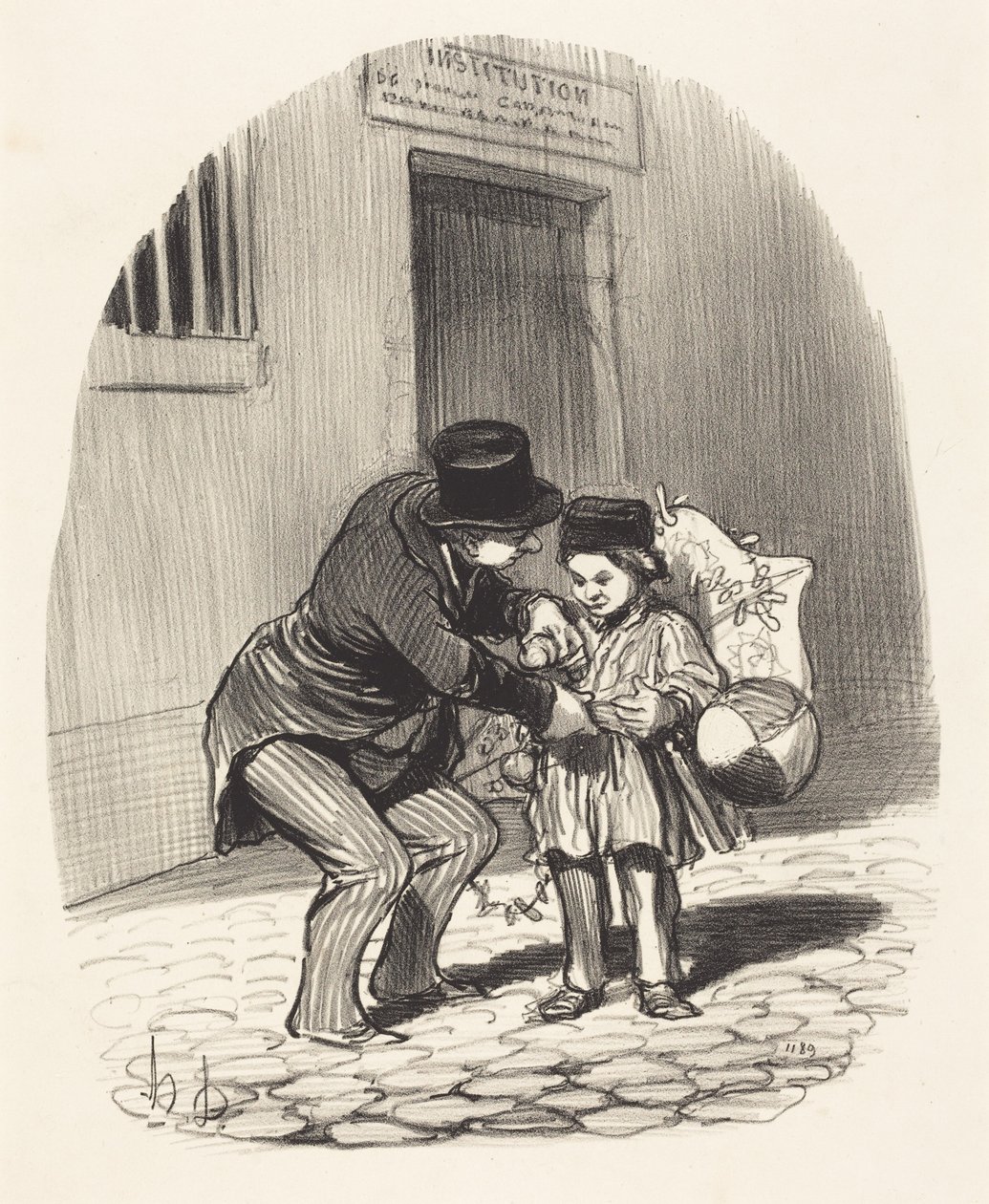 De dag van uitgaan door Honoré Daumier