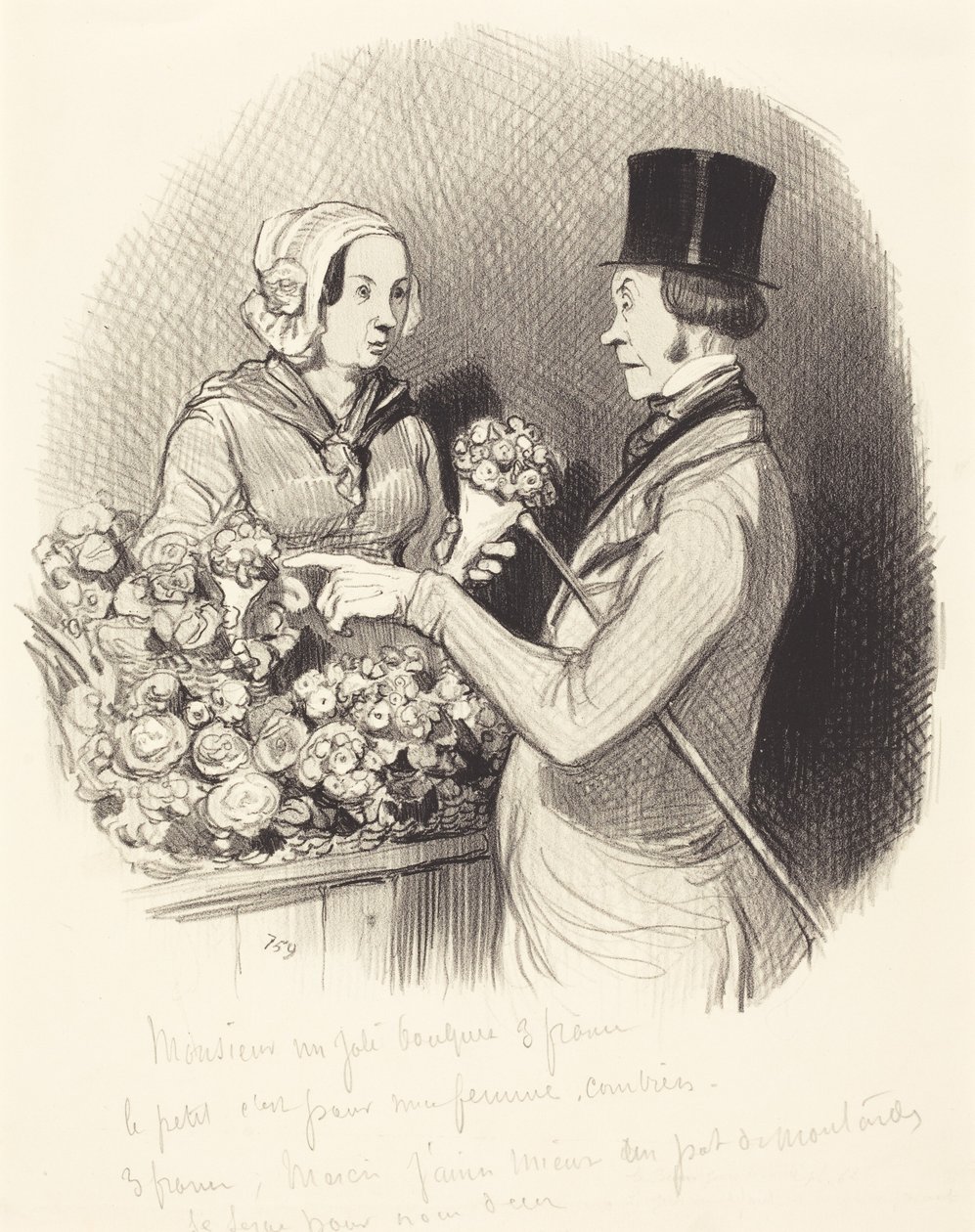 De dag waarop je je galant moet gedragen door Honoré Daumier