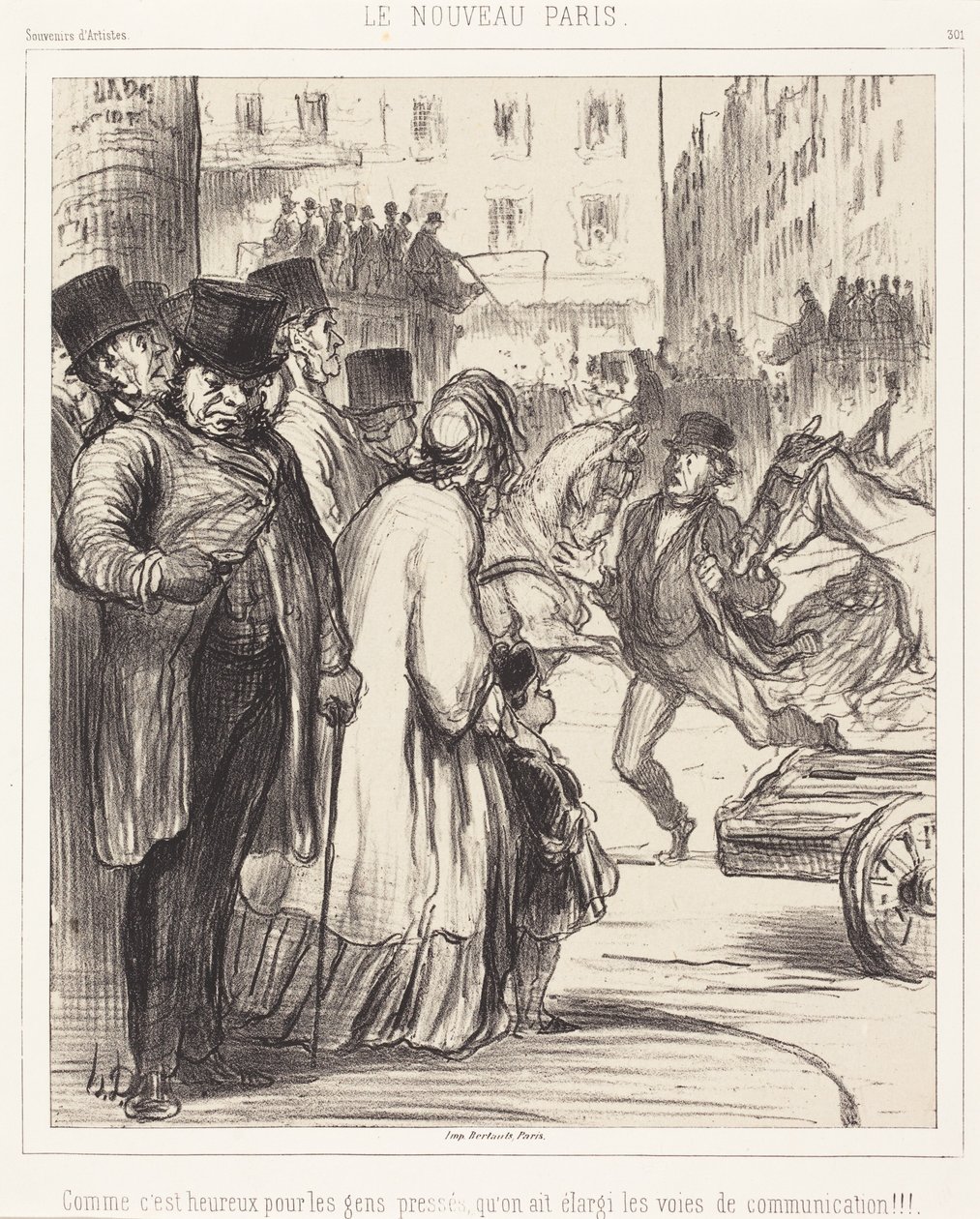 Het nieuwe Parijs door Honoré Daumier