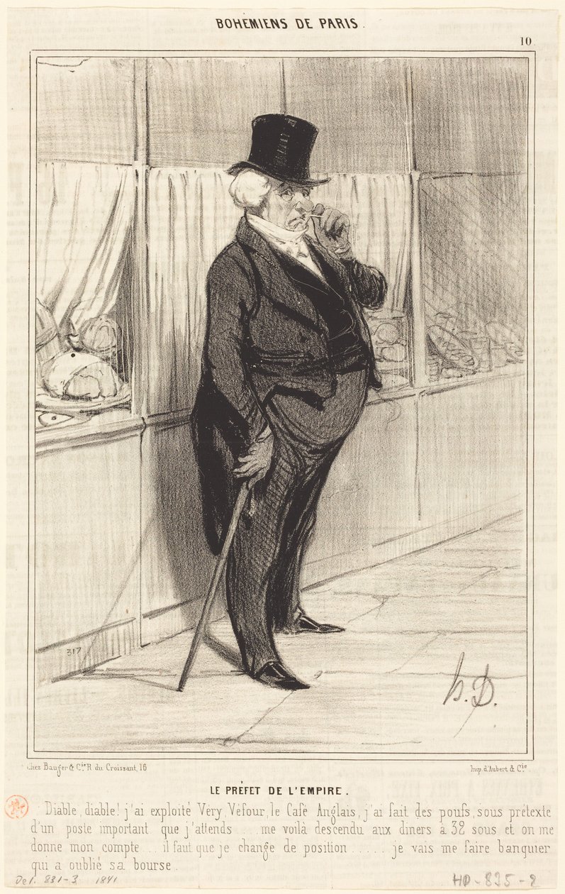 De prefect van het Keizerrijk door Honoré Daumier