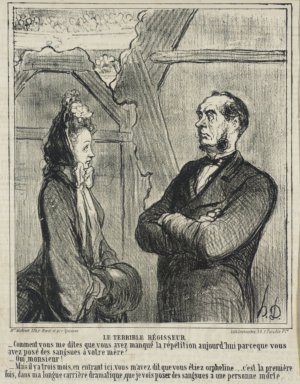 De verschrikkelijke rentmeester door Honoré Daumier