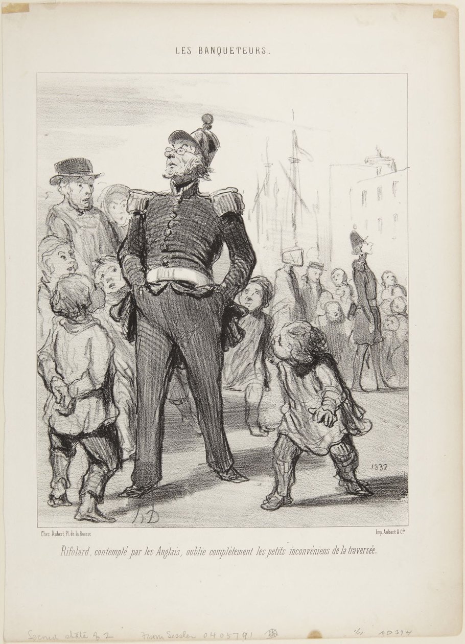 De banketgasten door Honoré Daumier