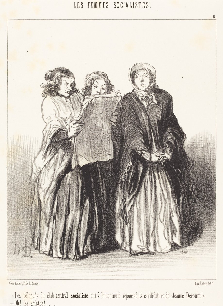De afgevaardigden van de socialistische centrale club hebben het voorstel verworpen... door Honoré Daumier