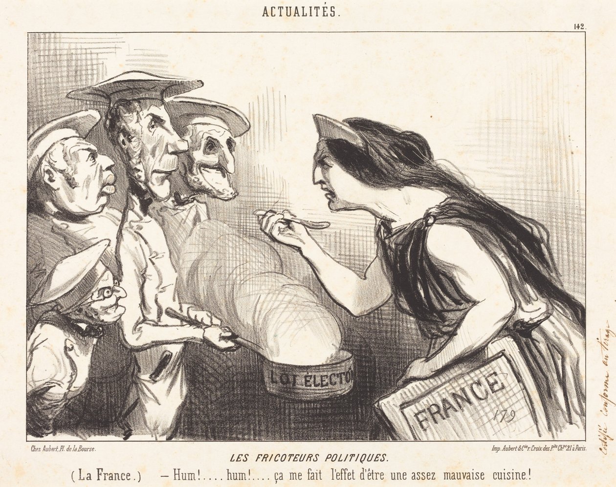 De politieke gekonkel door Honoré Daumier