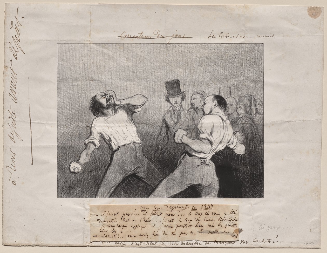 Les in Begrip in 1843 door Honoré Daumier
