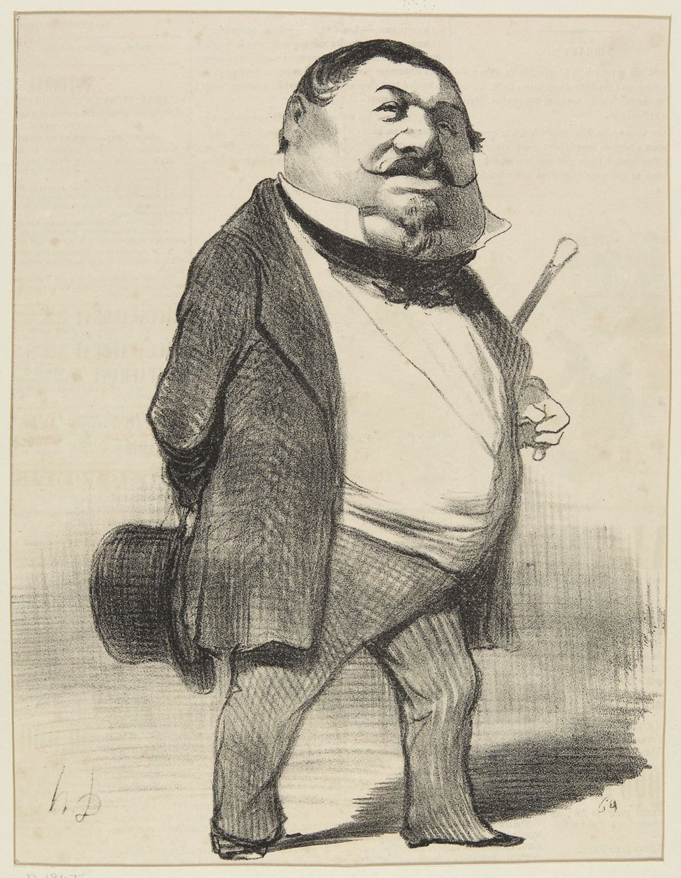 ‘Lucien Murat’ door Honoré Daumier