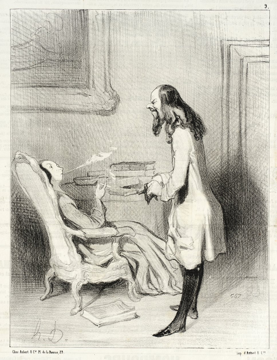 Mevrouw, wat vindt u van deze sigaret door Honoré Daumier
