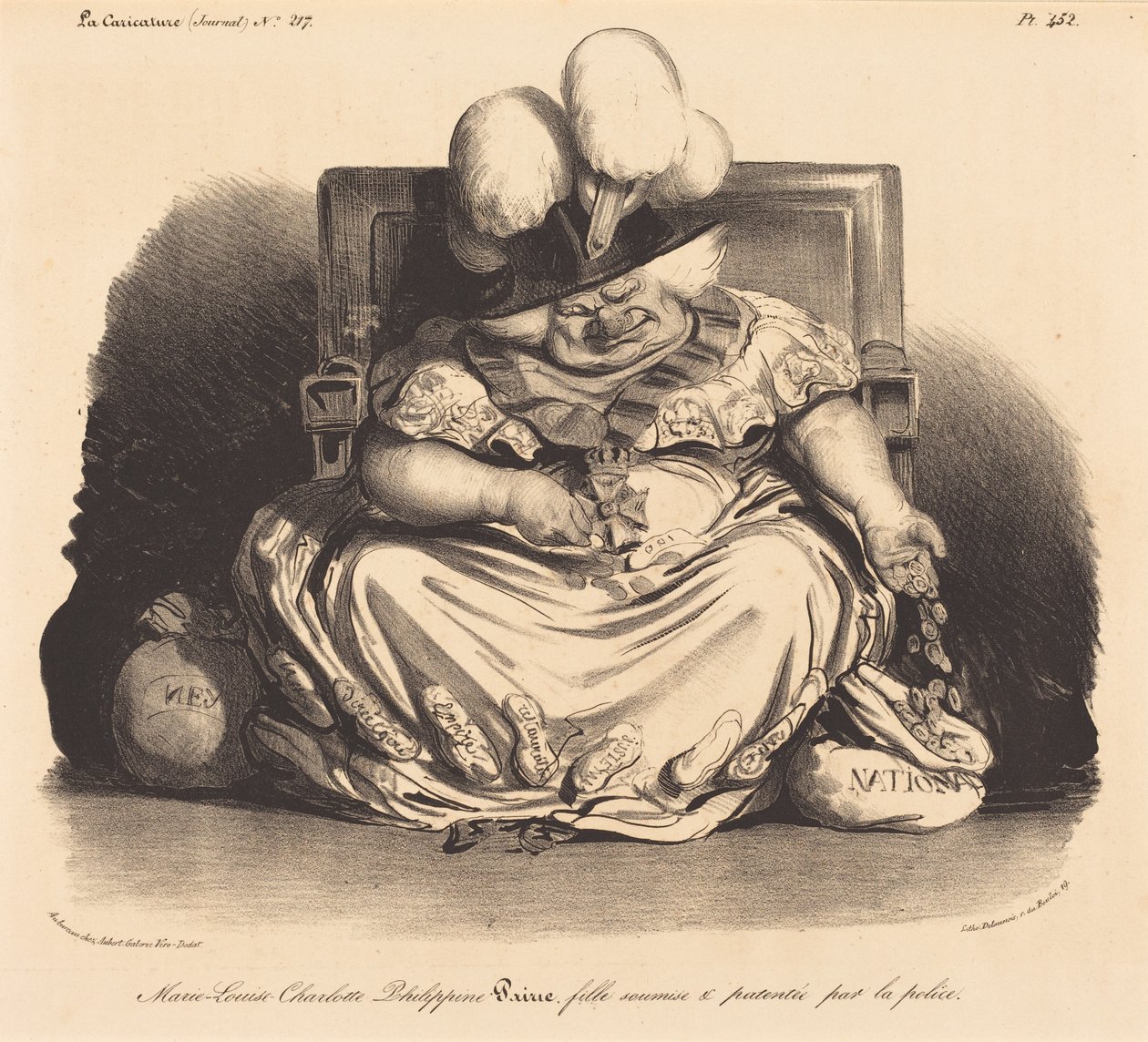 Marie-Louise-Charlotte-Philippinepairie door Honoré Daumier