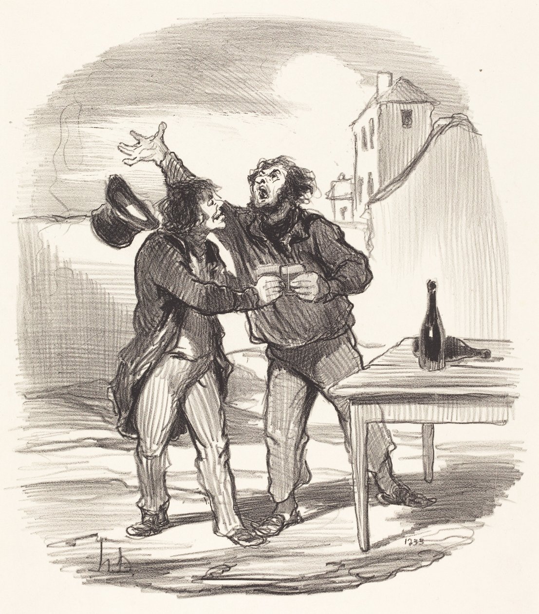 Lid... van de tiende December die de... door Honoré Daumier