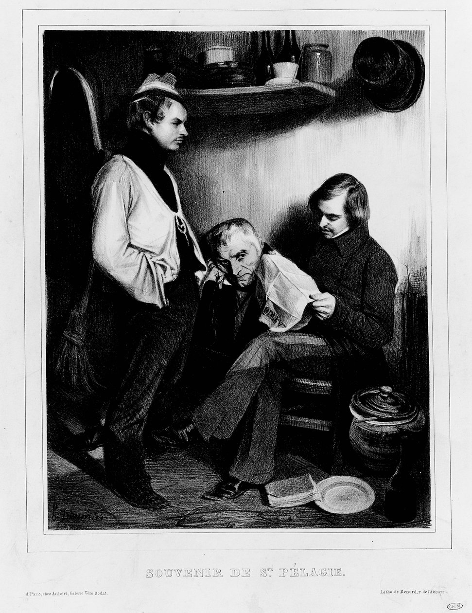 Herinneringen aan Sainte-Pelagie door Honoré Daumier